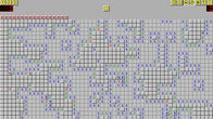 A busy mine grid in a Minesweeper Tetris screenshot.