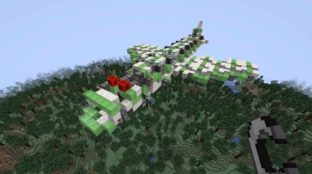 Gracz zbudował latający samolot w Minecraft. Tylko dla mocnych ...