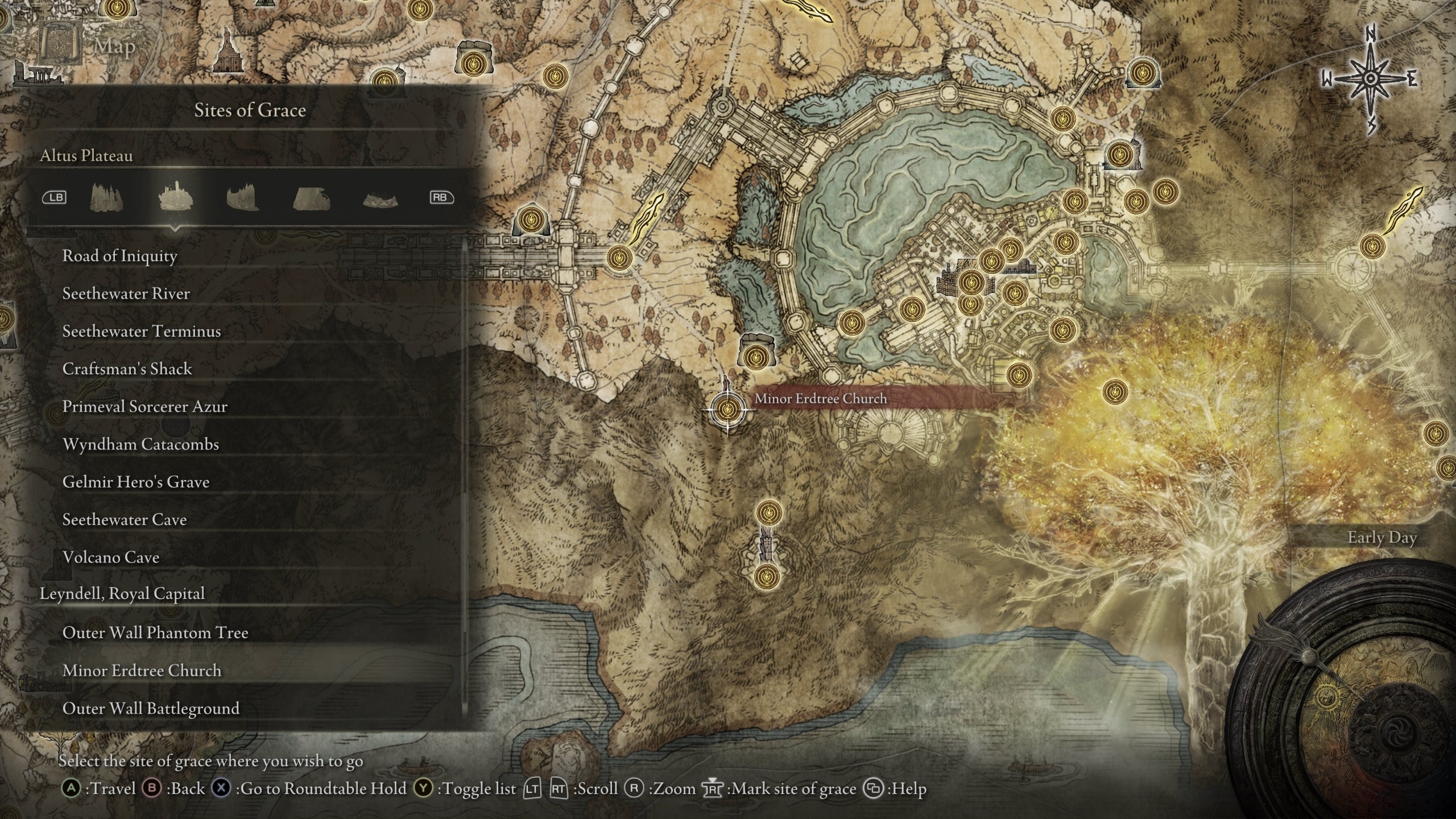 Minor Erdtree Church Grace in Elden Ring