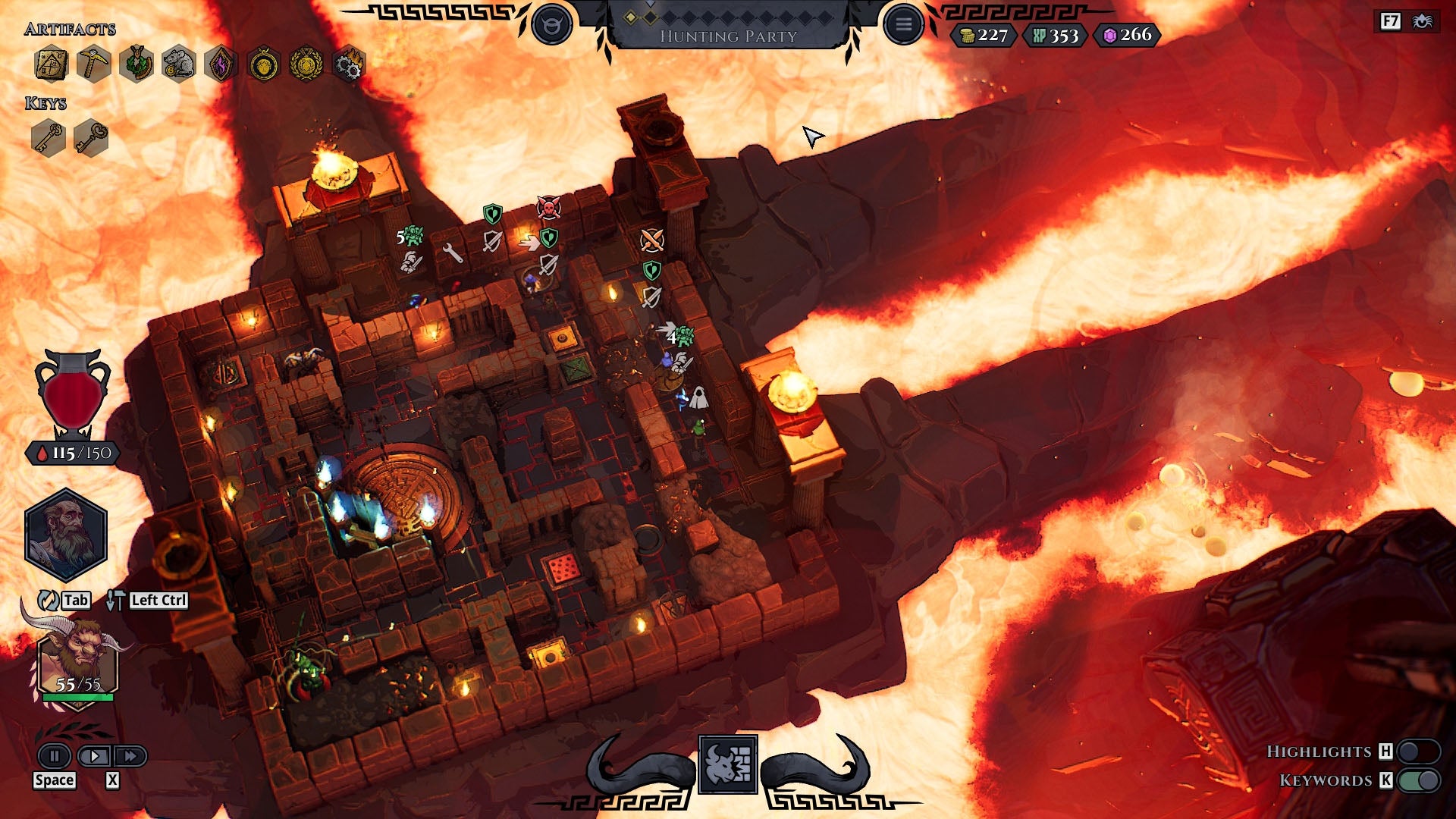 Attackers are picked off my traps in Minos