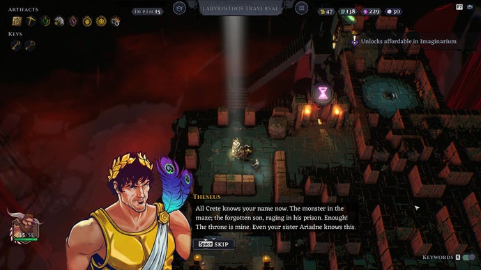 Minos review - Theseus can have the minotaur, this roguelike tower defense gets just too punishing