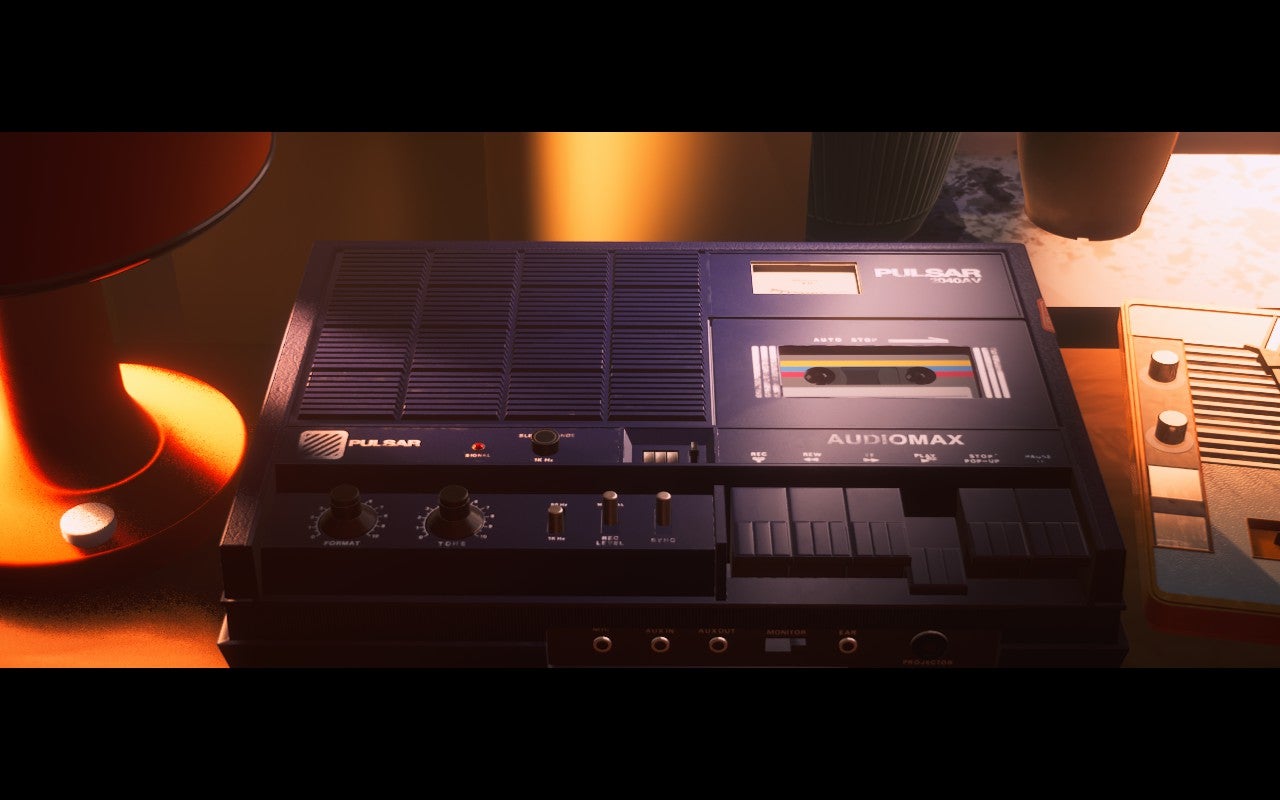 Mixtape screenshot showing a retro tape deck in glorious detail
