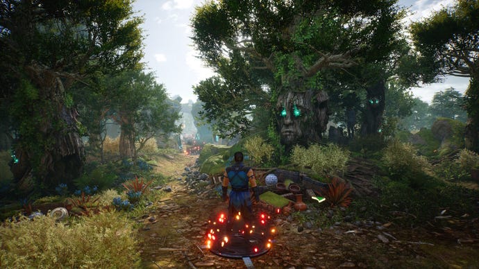 Sub Zero walks through a forest setting in Mortal Kombat 1's Invasion mode