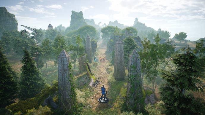 Sub Zero walks through a mountainous region in Mortal Kombat 1’s Invasion mode