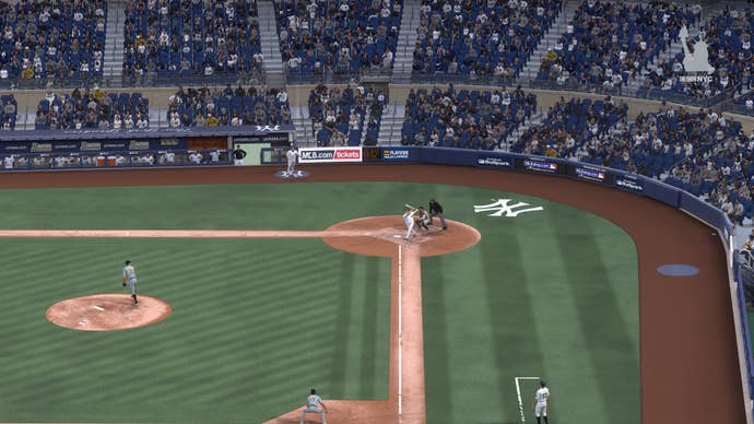 The UberCostanza hitting a home run in MLB The Show 24.