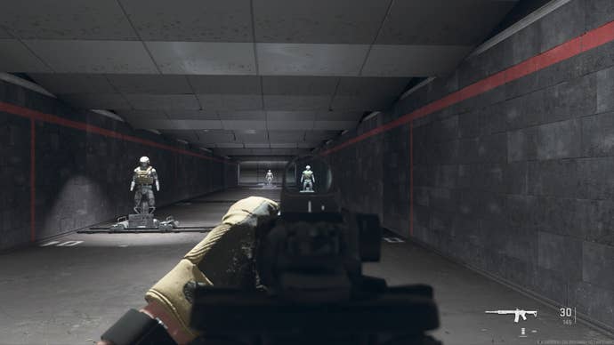 M4 in Modern Warfare 2 (2022) firing range