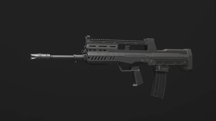 modern warfare 3 dg-58 assault rifle weapon base model all black design.