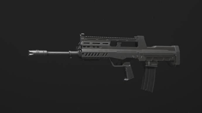 modern warfare 3 dg-58 assault rifle weapon base model all black design.