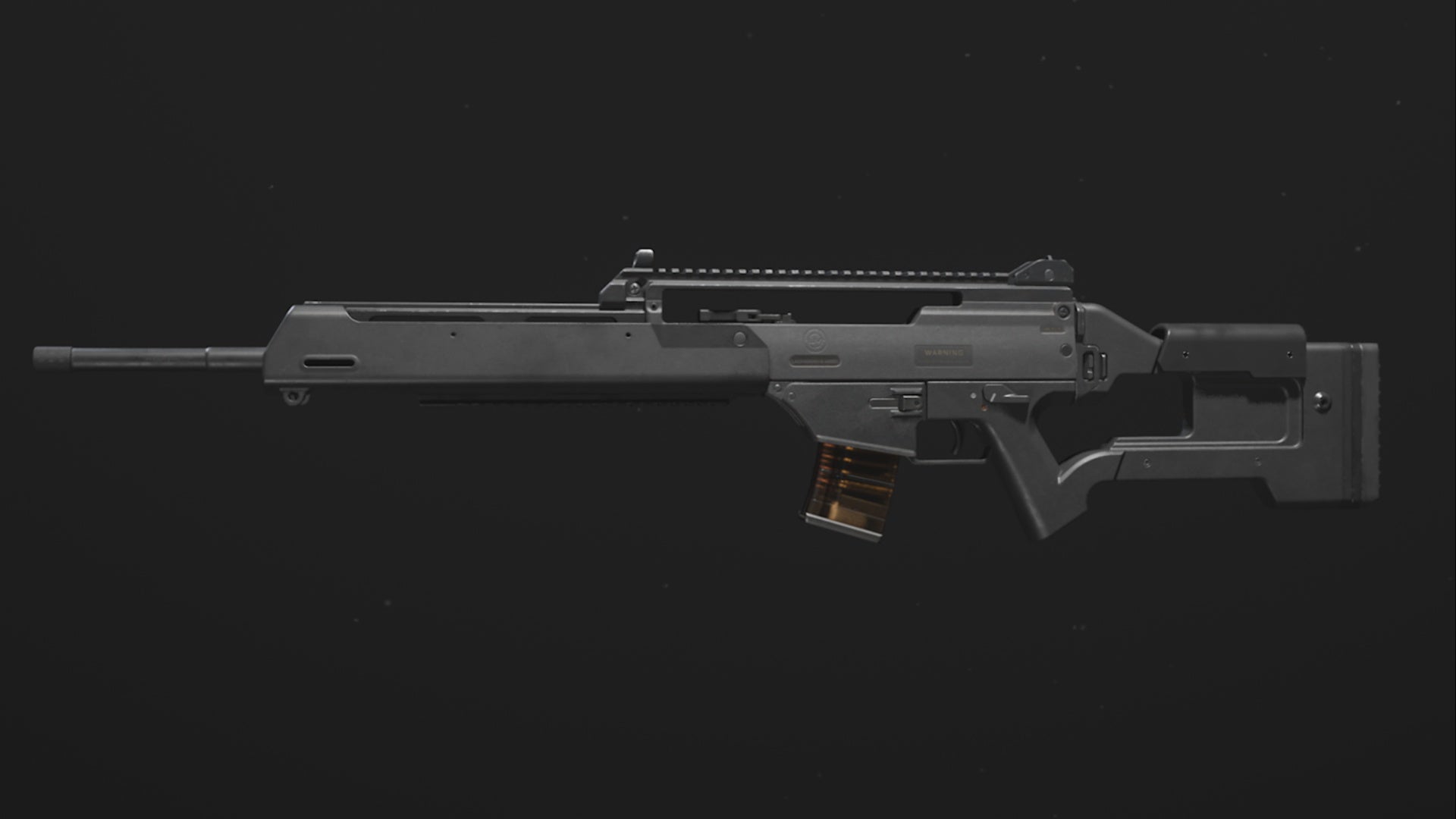 modern warfare 3 dm56 marksman rifle base model all black design