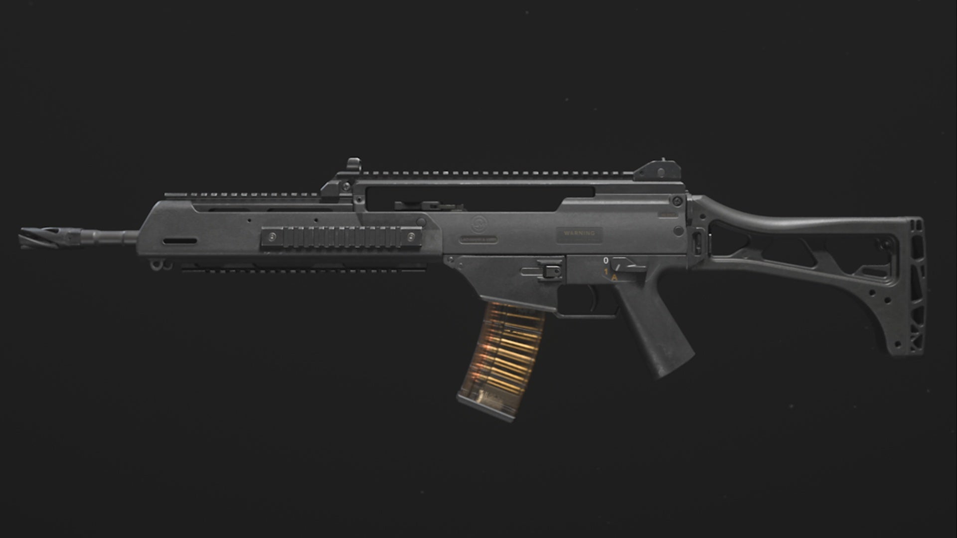 modern warfare 3 holger 556 weapon base model all black design