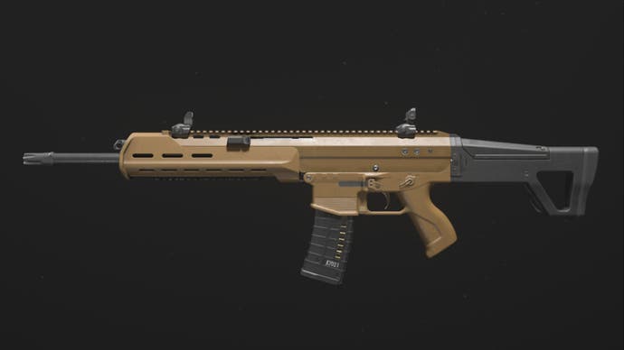 modern warfare 3 mcw assault rifle weapon base model black and tan design