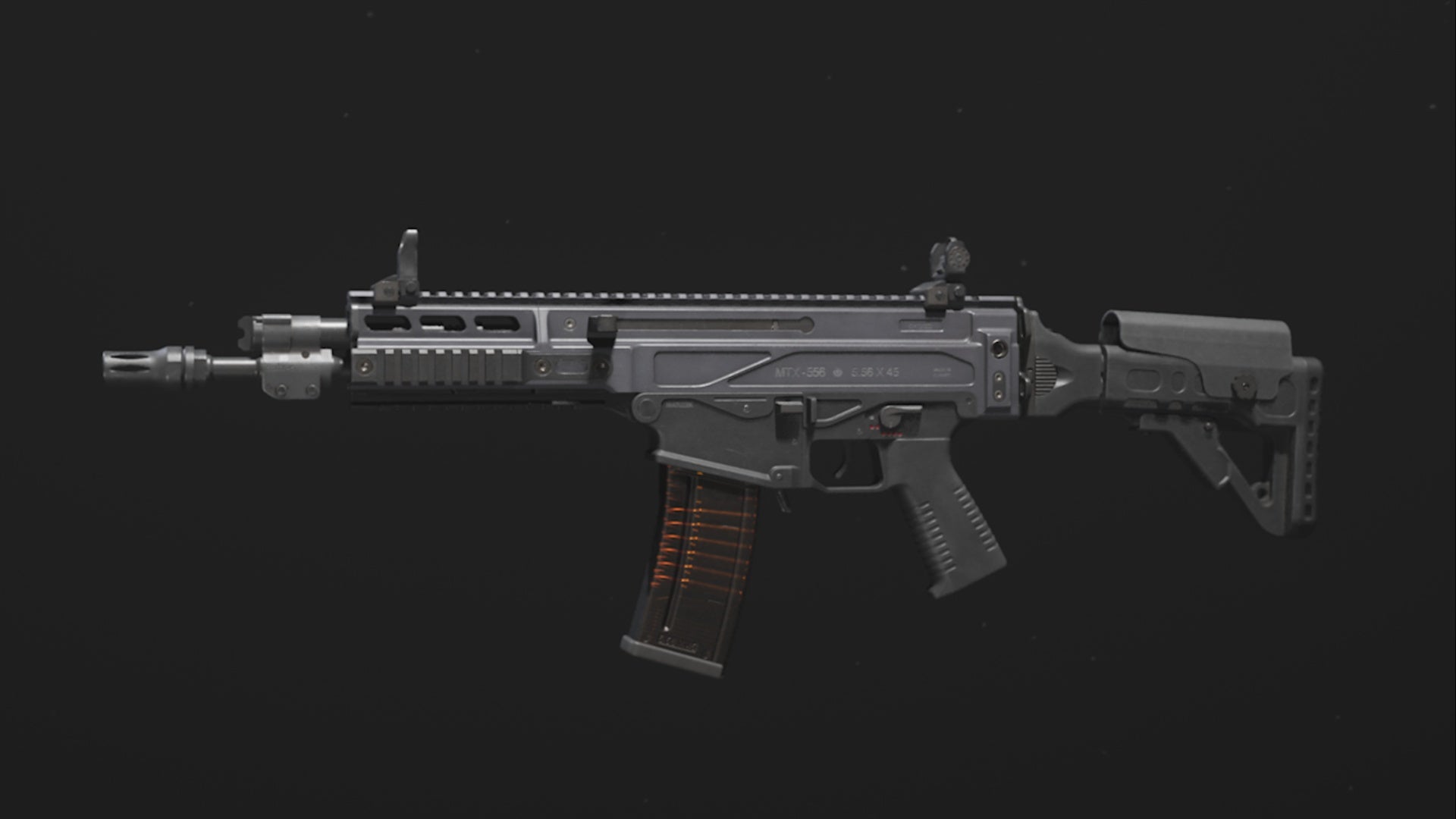 modern warfare 3 mtz 556 assault rifle weapon base model all black design.