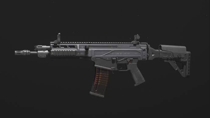 modern warfare 3 mtz 556 assault rifle weapon base model all black design.