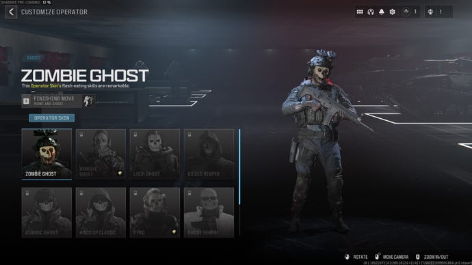 Image of the Zombie Ghost Operator in Modern Warfare 3