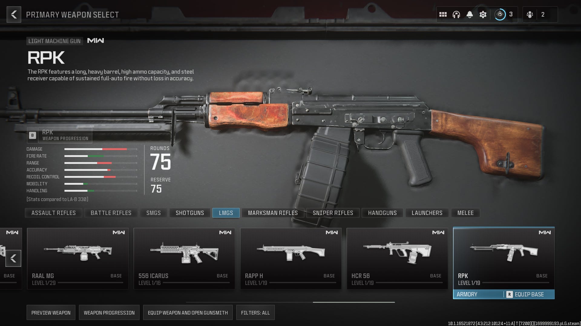 Best MW3 RPK loadout and class setup | Rock Paper Shotgun