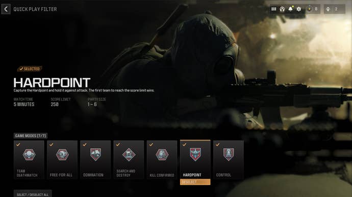 Hardpoint mode in Modern Warfare 3