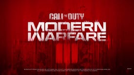 The red and white logo art for Call of Duty: Modern Warfare 3 (2023).