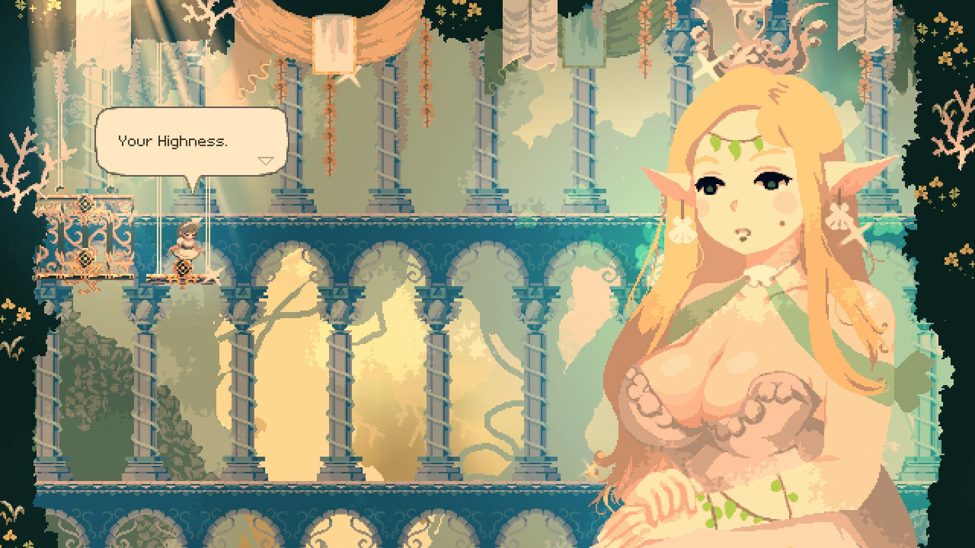 A big woman in Momodora: Moonlit Farewell. - 1