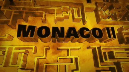A golden logo for Monaco 2
