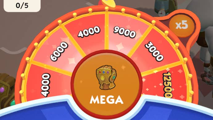 The Mega Wheel in the Monopoly Go Amazing Partners event.
