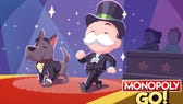 Artwork promoting one of the limited-time tournament events in Monopoly Go, showing the Monopoly mascot walking on a red carpet.