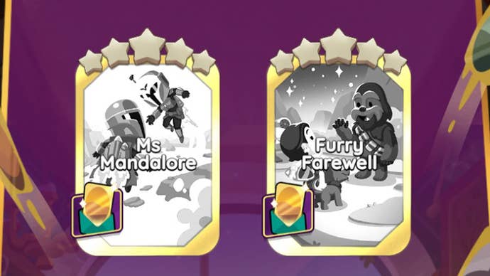 Monopoly Go menu screen showing the stickers that can be traded during the Golden Blitz event that launched on 16 June 2025.