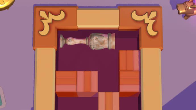 An ancient cup being revealed from underneath tiles during the Haunted Treasures event in Monopoly Go.