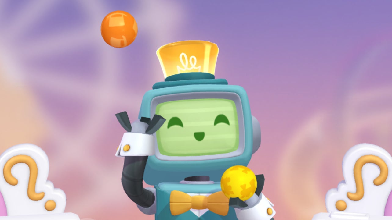 A juggling robot in Monopoly Go. - 1
