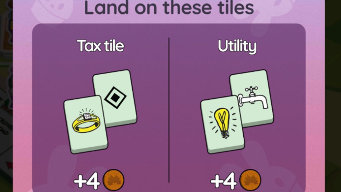 A Monopoly Go menu screen that shows instructions for how to play the Pastel Pastries event. - 3