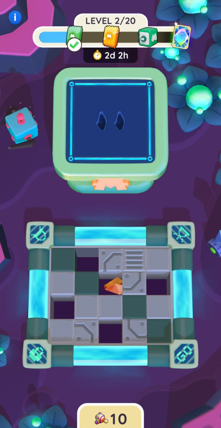 The Monopoly Go mini-game for the Sticker Treasures event, where players have to take turns to unearth buried treasure. - 3