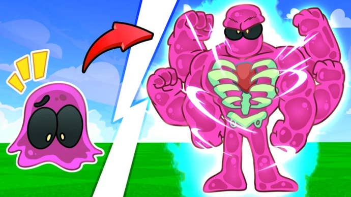 The header image of Monster Evolution in Roblox.