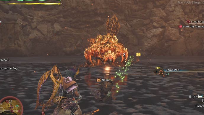 monster hunter wilds ajarakan on fire