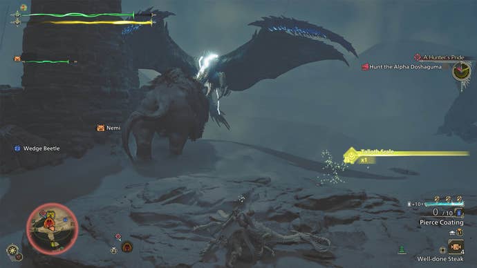 monster hunter wilds alpha doshaguma fighting rey dau