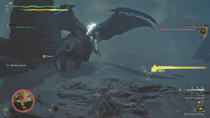 monster hunter wilds alpha doshaguma fighting rey dau