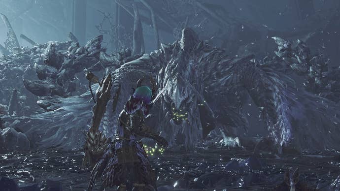 monster hunter wilds arkveld facing hunter