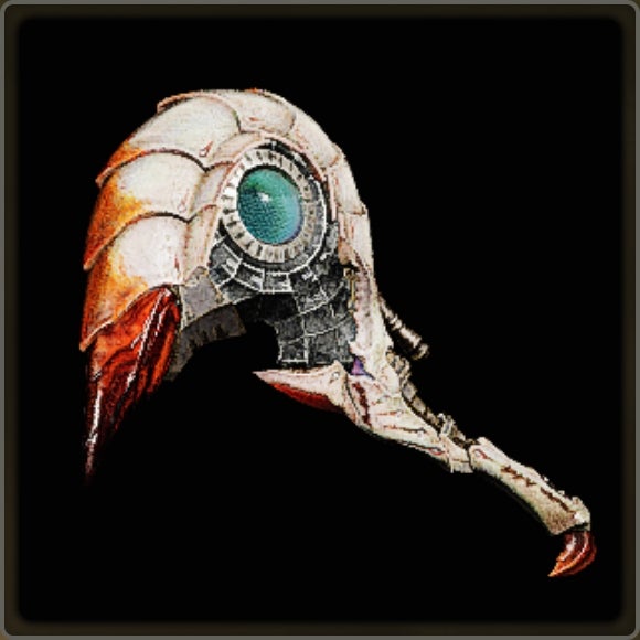 A close-up of a weapon in Monster Hunter Wilds against a black background. - 15