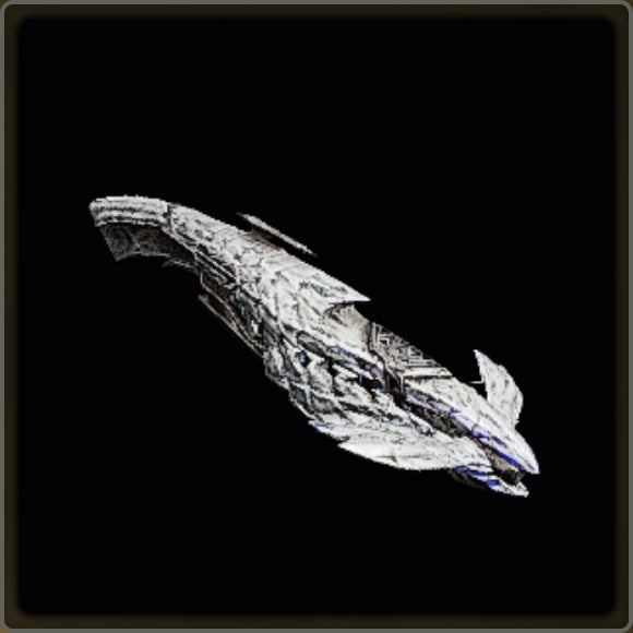 A close-up of a weapon in Monster Hunter Wilds against a black background.