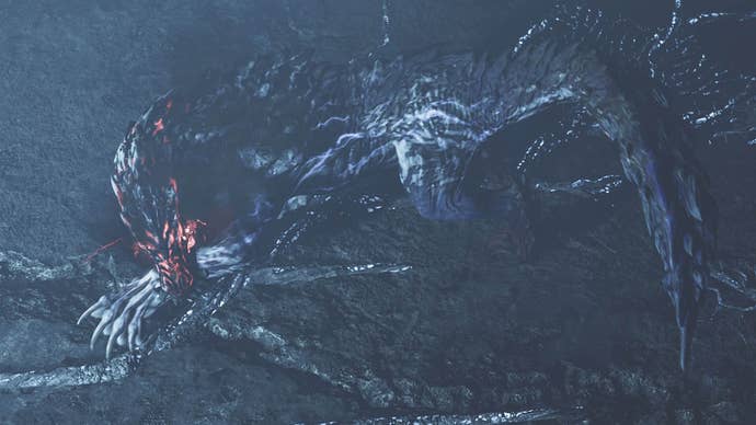 monster hunter wilds guardian ebony odogaron prowling