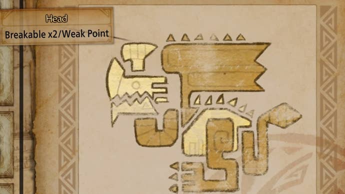 monster hunter wilds gypceros weak points in monster field journal