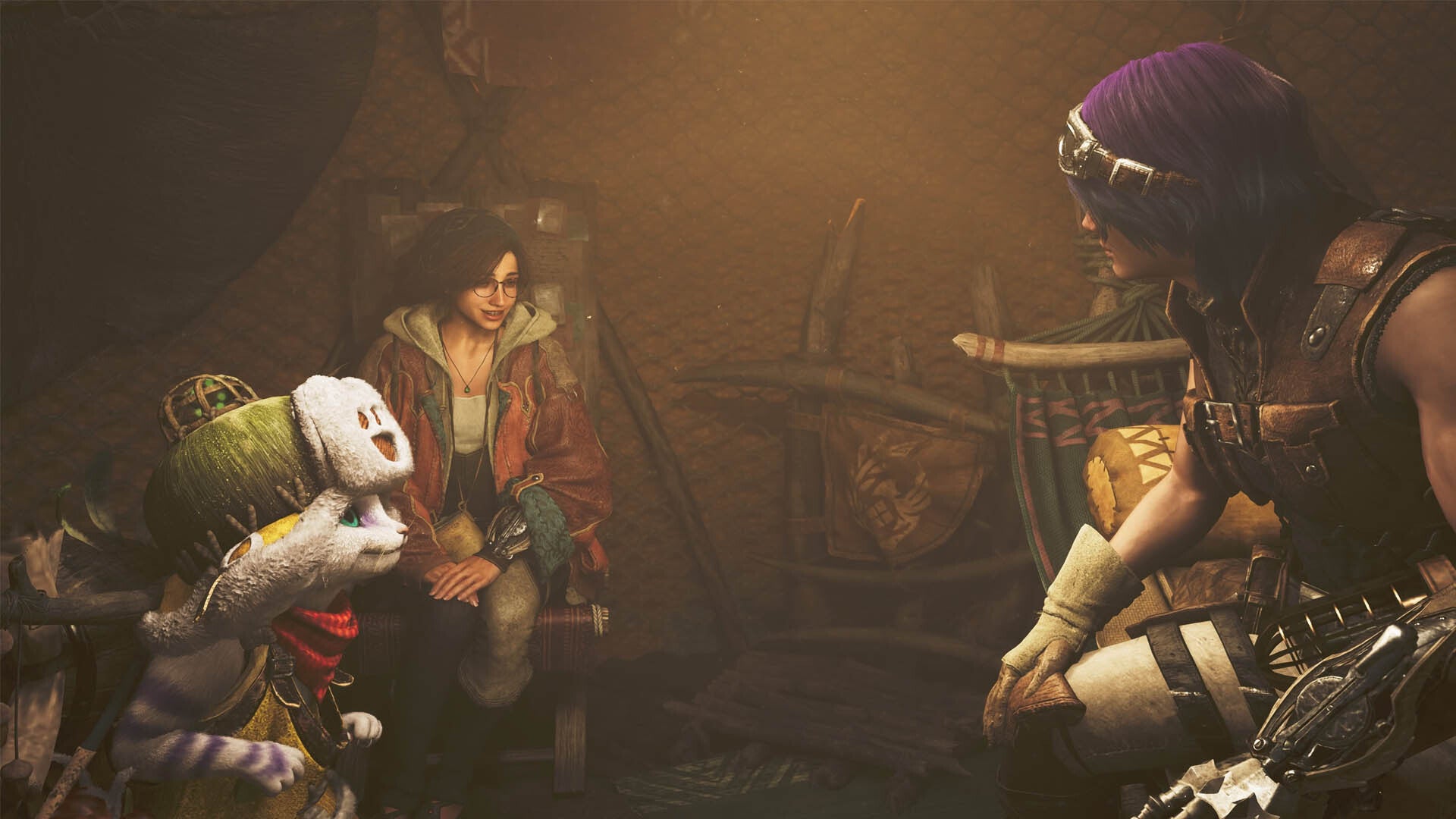 monster hunter wilds hunter alma and palico