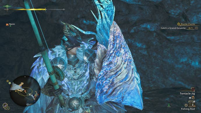 monster hunter wilds hunter catching grand escunite