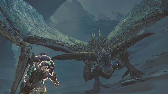 monster hunter wilds hunter facing rey dau