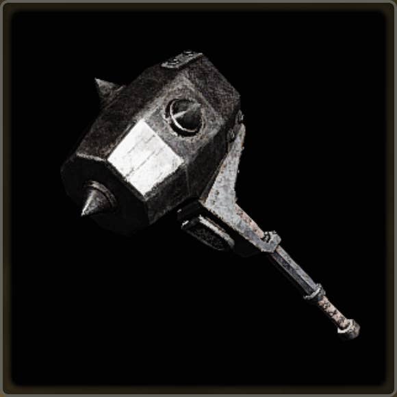 A close-up of a weapon in Monster Hunter Wilds against a black background.