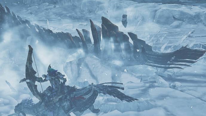 monster hunter wilds jin dahaad tail slam ice attack