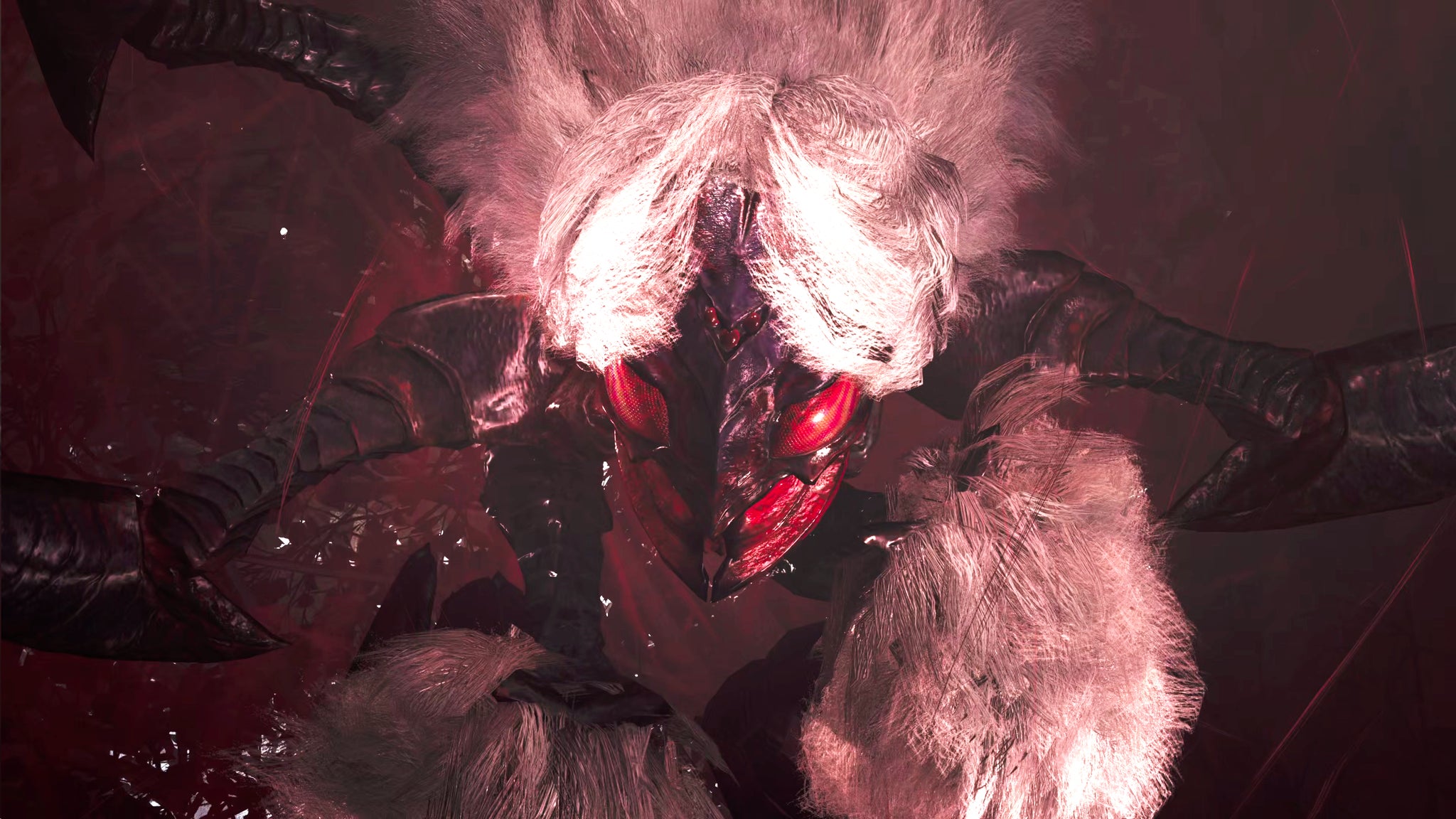 A close-up of the Lala Barina, a spider-like monster in Monster Hunter Wilds. - 6
