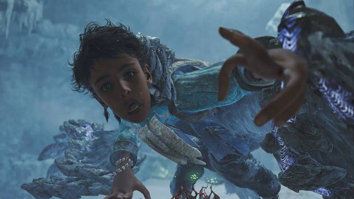 The Nata/Arkveld abomination in Monster Hunter Wilds.