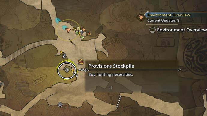 monster hunter wilds oilwell basin provisions map location