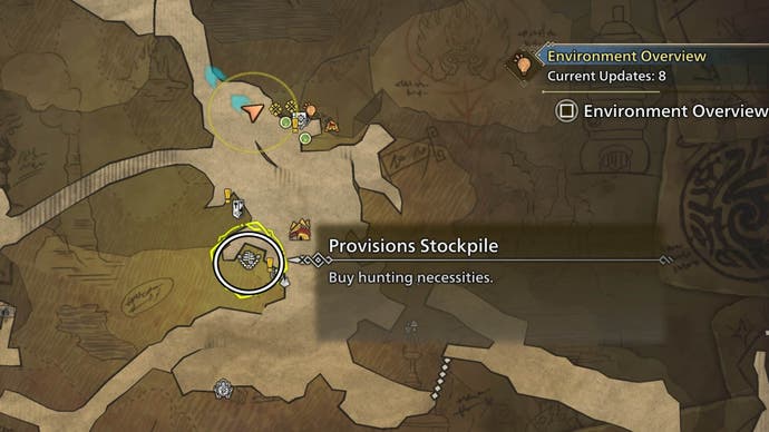 monster hunter wilds oilwell basin provisions map location