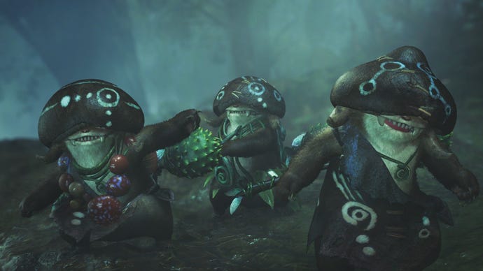 Three Wudwuds dance while exploring the forest.