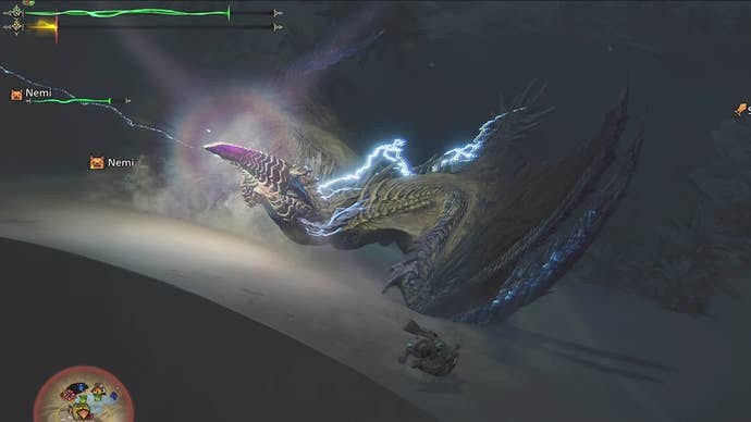 monster hunter wilds rey dau discharge attack stance